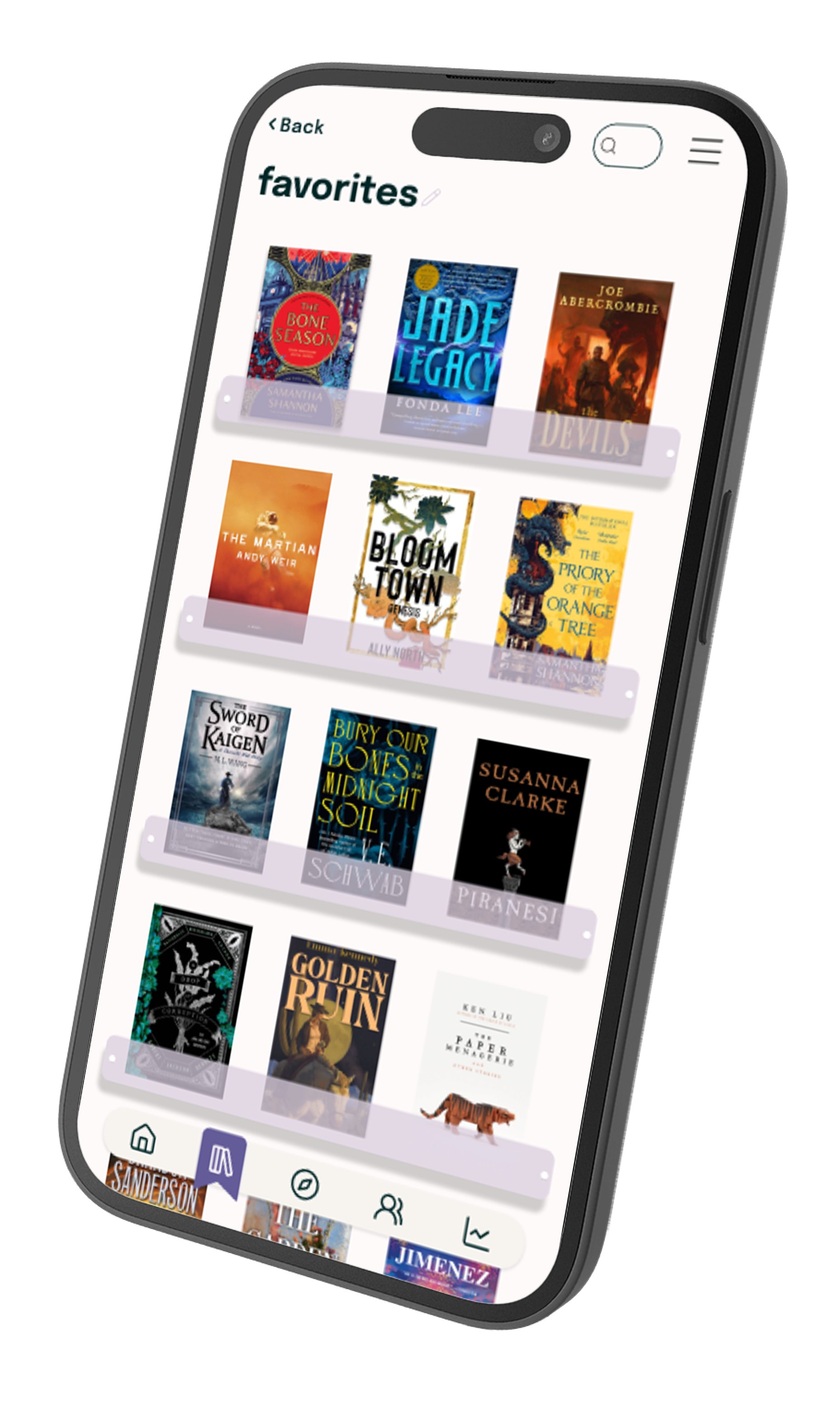 Book app shelf